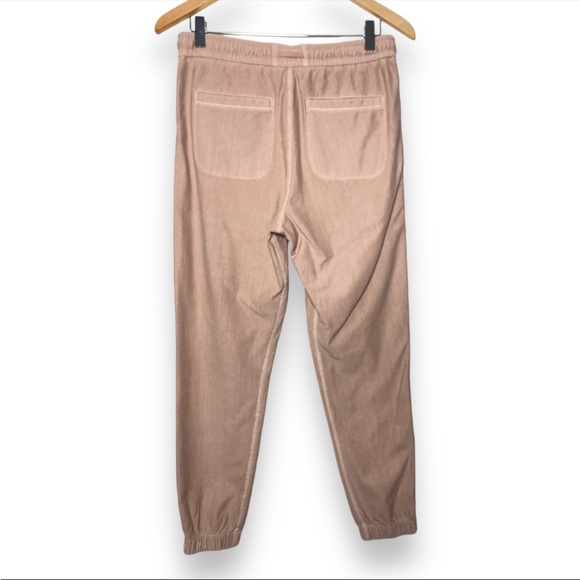 Athleta women’s Farallon Jogger Pants Mocha Latte Pink Beige Sweatpants size 4 - Picture 4 of 6